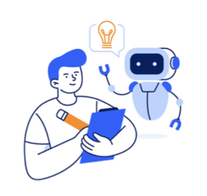 AIエージェントで採用業務や経理業務の効率化を行うイメージ