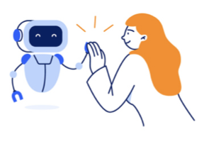 AIエージェントでカスタマーサポートや営業の業務を効率化するイメージ