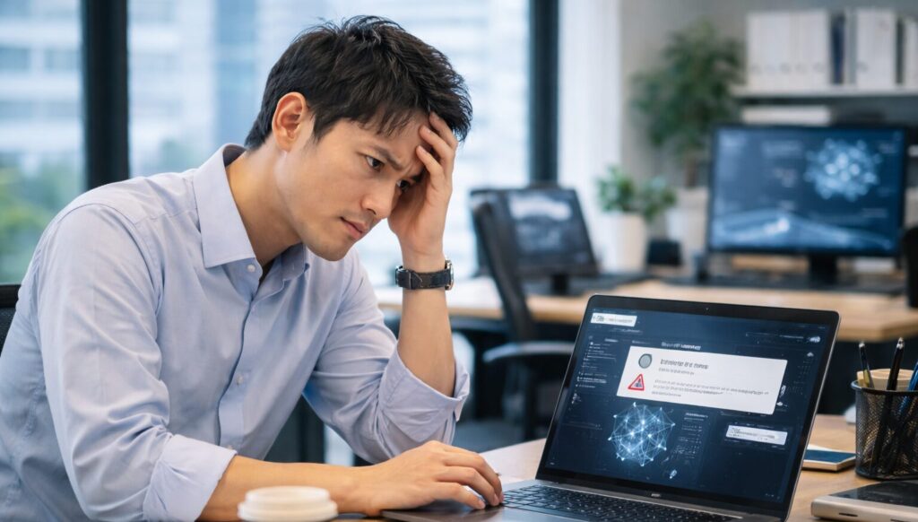 生成AIガバナンスが準備されていない企業でのAI活用イメージ