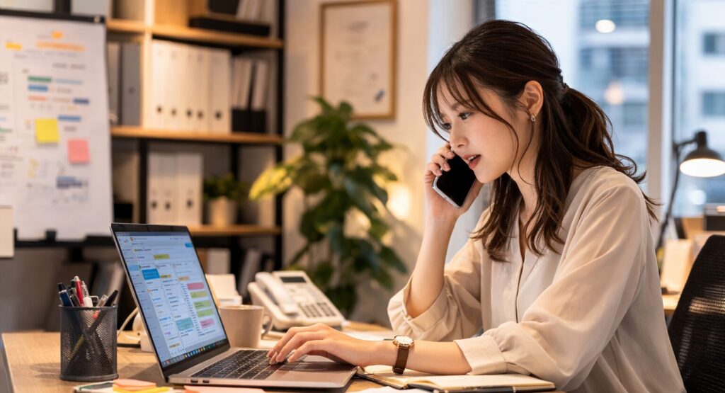 顧客からの問い合わせ対応業務イメージ